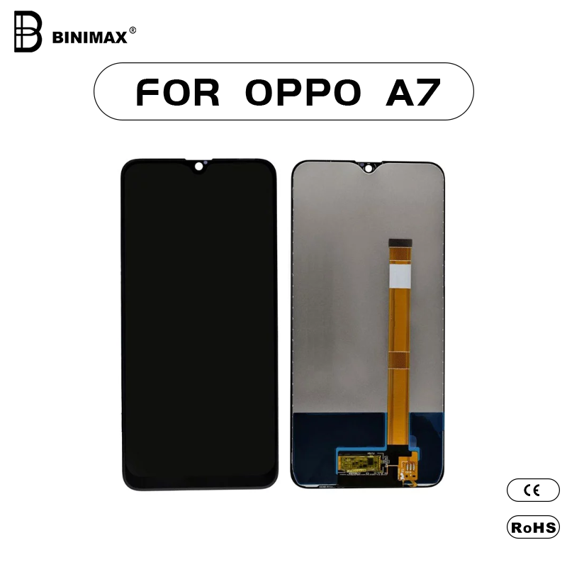 Mobile Phone LCD- näyttö BINIMAX- korvaava näyttö OPPO A7- matkapuhelimelle